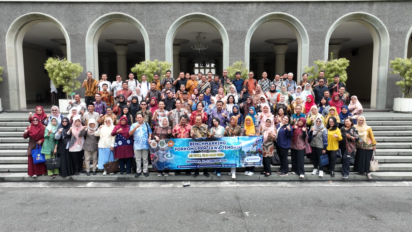 Forkom LPPM Perguruan Tinggi Jawa Tengah Gelar Benchmarking di Tiga Perguruan Tinggi Yogyakarta