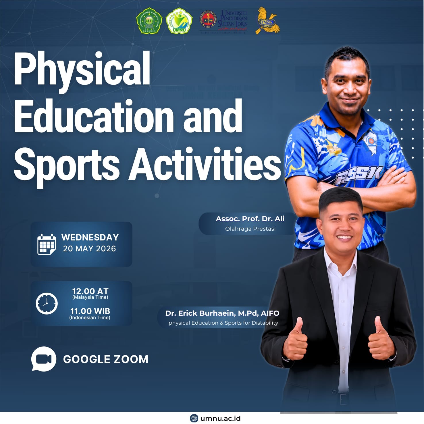 Perkuat Sinergi Internasional, UMNU Kebumen dan UPSI Malaysia Gelar Visiting Lecturer Pendidika Jasmani Adaptif